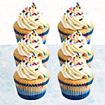 Vanilla Confetti Cupcakes- 12 Pcs