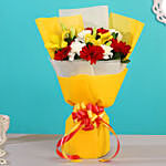 Colourful Exotic Gerberas Flowers Bunch