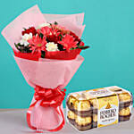 Exotic Flowers Bouquet with Ferrero Rocher