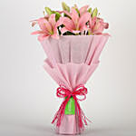 7 Admirable Asiatic Pink Lilies Bunch
