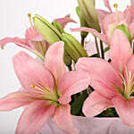 7 Admirable Asiatic Pink Lilies Bunch