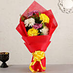 Mixed Bright Chrysanthemum Bouquet