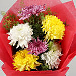 Mixed Bright Chrysanthemum Bouquet