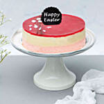 Fresh Raspberry Lychee Rose Cake for Easter