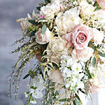 Beautifully Tied Mixed Flowers Bridal Bouquet