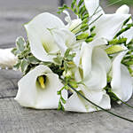 Beautiful White Calla Lilies Freesia Bridal Bouquet
