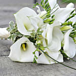 Beautiful White Calla Lilies Freesia Bridal Bouquet