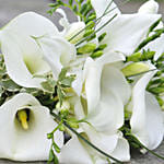 Beautiful White Calla Lilies Freesia Bridal Bouquet