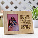 Mothers Hold Heart For A Lifetime Photo Frame