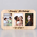 Personalised Happy Birthday Wooden Photo Frame