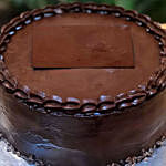 Chocolate Cake With Wooden Personalised Photoframe