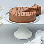Chocolate Truffle Cake With Dracaena Plant