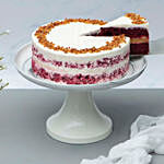 Classic Red Velvet Peanut Butter Cake With Happy Birthday Chocolate 9Pcs