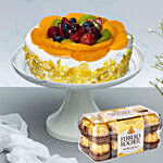 Fruit Cake With Ferrero Rocher