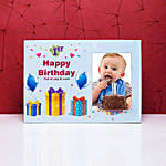 Tiramisu Cake With Personalised Birthday Photoframe