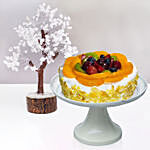 Amethyst Wish Tree with Fruit Cake
