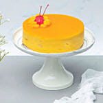 Mango Cake with Enchanting Bonsai Plant