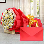 Bouquet of Sweetness With Greeting Card