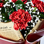 Majestic Mixed Carnations Bouquet