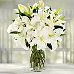 Serene Arranagement Of White Lilies