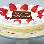 Fresh Strawberry Cake For Retirement