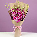 Beautiful Royal Orchids Bouquet With Ferrero Rocher