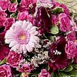 Heavenly Mixed Flowers With Birthday Balloons