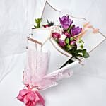 Refreshing Mixed Flowers Wrapped Bouquet