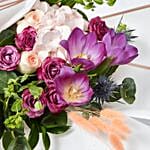 Refreshing Mixed Flowers Wrapped Bouquet