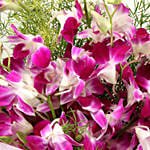 Ten Purple Orchids Bouquet