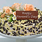 Chocolate and Vanilla Choco Chip Cake For Parents Day