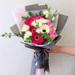 Majestic Mixed Flowers Beautifully Tied Bouquet