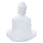 White Handcrafted Solid Buddha Decorative Showpiece