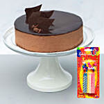 Irresistible Crunchy Chocolate Cake With Candles