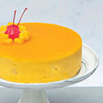 Tangy Mango Mousse Cake With Birthday Balloons