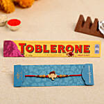 Long Trunk Bal Ganesha Kids Rakhi And Toblerone Chocolate