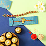 Rudraksha Rakhi & Kids Rakhi With Chocolate