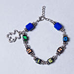 6 Roses Bouquet With Multi Colour Beads Friendship Bracelet