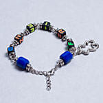 6 Roses Bouquet With Multi Colour Beads Friendship Bracelet