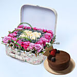 Blooming Box With Cake