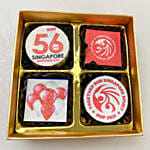 4 Pcs National Day Themed Chocolate
