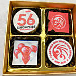 4 Pcs National Day Themed Chocolate