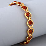 Spiritual Rudraksha Bracelet Style Rakhi