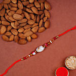 Zamia Plant With Designer Shell Rakhi