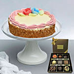 Mini Mousse Cake With Happy Birthday Chocolate 9Pcs