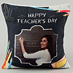 Teachers Day Greetings Personalised Cushion