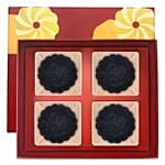 Dark Nibs Truffle Yolk Mooncakes- 4 Pcs