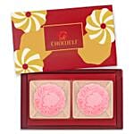 Strawberry Chia Truffle Yolk Mooncakes- 2 Pcs