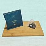 Dark Nibs Snowskin Mooncake With Sencha Yuzu Tea Box