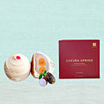 Double Yolk Teochew Mooncake With Sakura Spring Tea Box